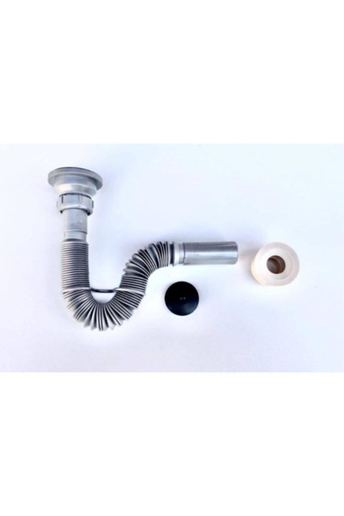 Gri Körüklü Sifon/kaliteli Lüks Sifon 32mm Süzgeç Tapalı