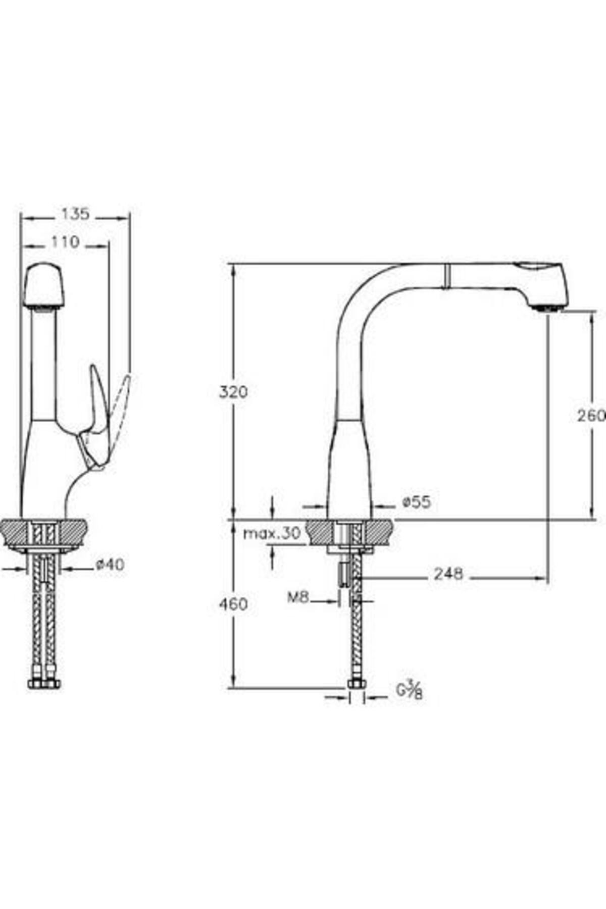 V3 Pull-Out Eviye Bataryası A42151