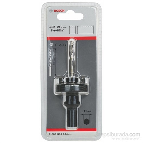 BOSCH - Altıgen Adaptör - 5/8" - 18 Unf, 32-210 Mm