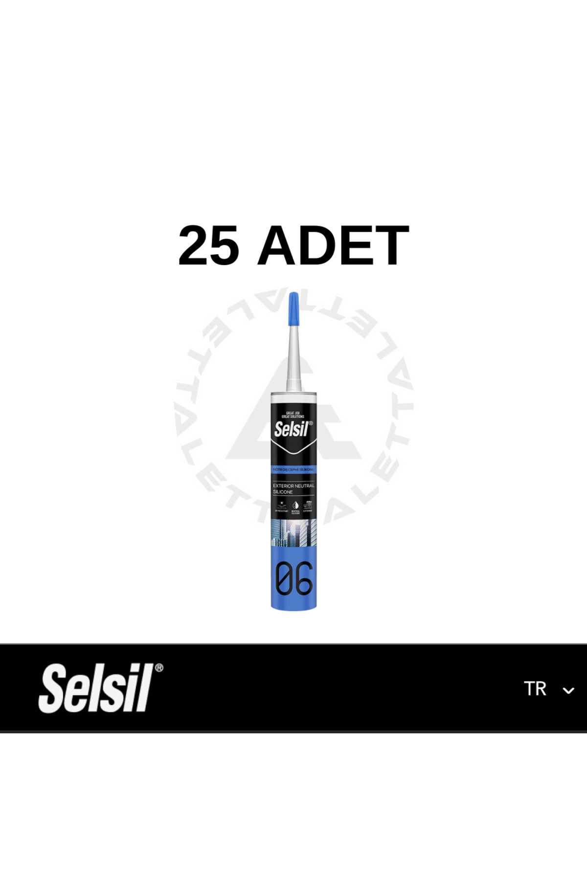 SELSİL Nötr Dış Cephe Silikonu A.MEŞE (25ADET)