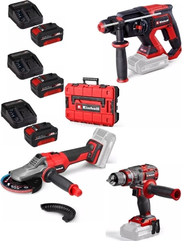 Tp-Hd 18/22 D Bl Tp-Cd 18/80 Li-I Bl Matkap Tp-Ag 18/125 F Li Bl Taşlama 3X4.0AH Akülü Kömürsüz Set