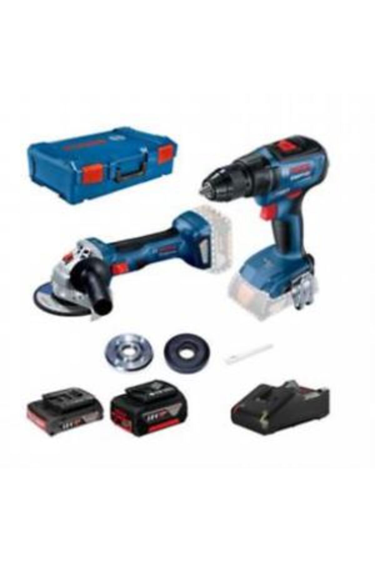 BOSCH GWS 180-LI + GSR 18V-50 (1x2.0;1x5.0Ah)