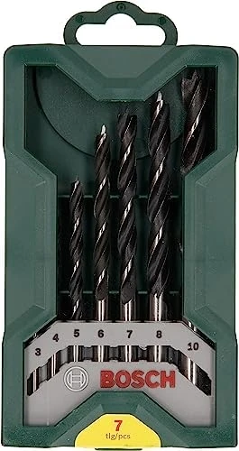 Professional Accessories Ahşap Matkap Uçu, Yeşil, 7 Adet