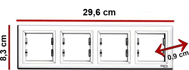 Asfora Krem 4'Lü Çerçeve