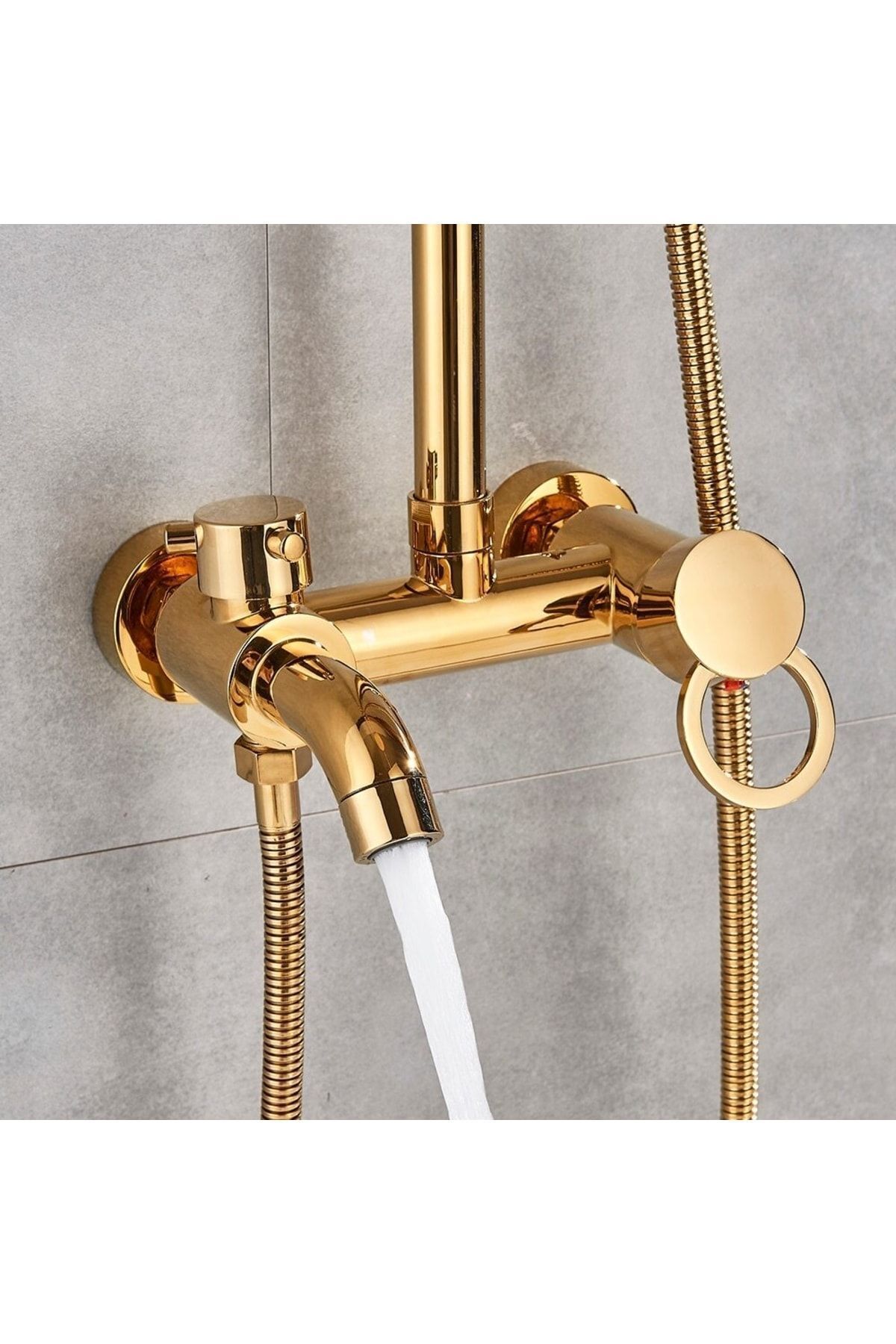 Banyo Bataryası Duş Seti Gold Altın Dore Özel Seri Yeni Model 5 Yıl Garantili