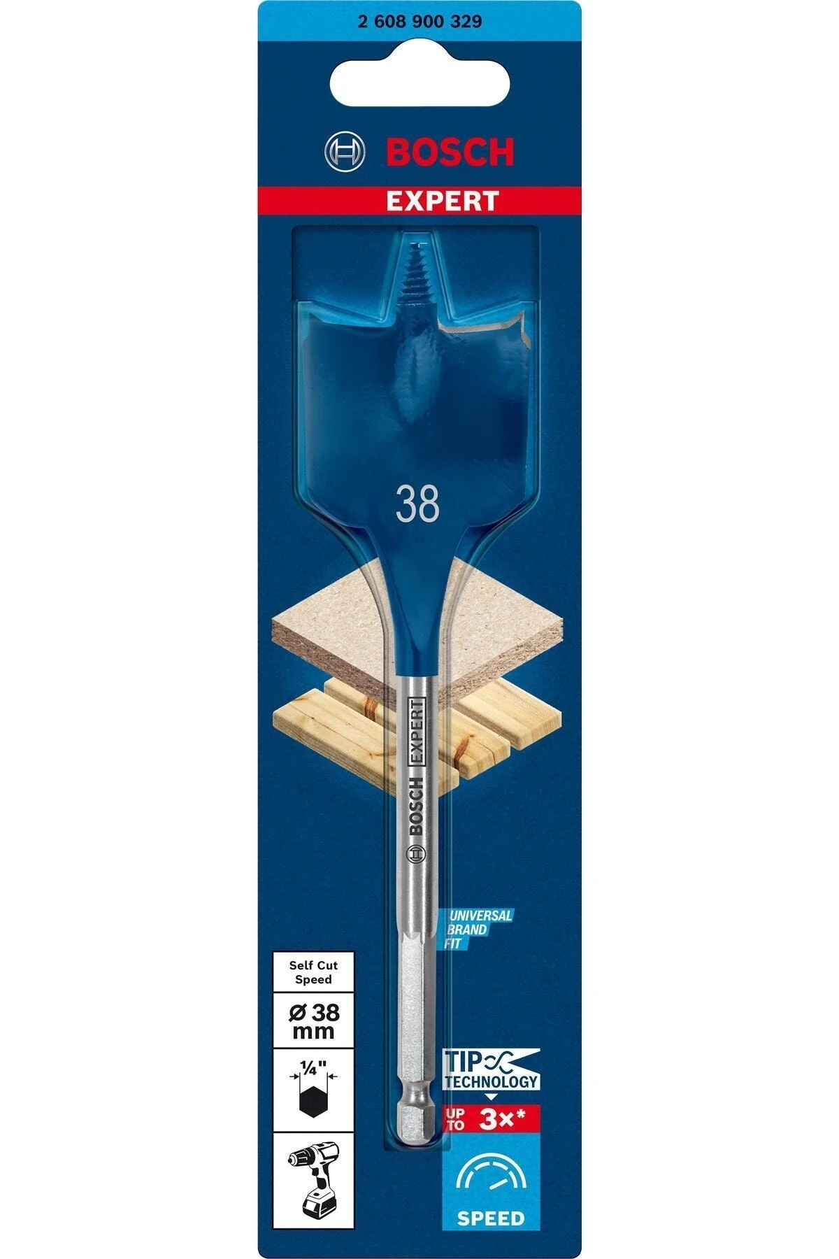 EXPERT Self Cut Speed Yaprak Delme Ucu 38 x 152 mm