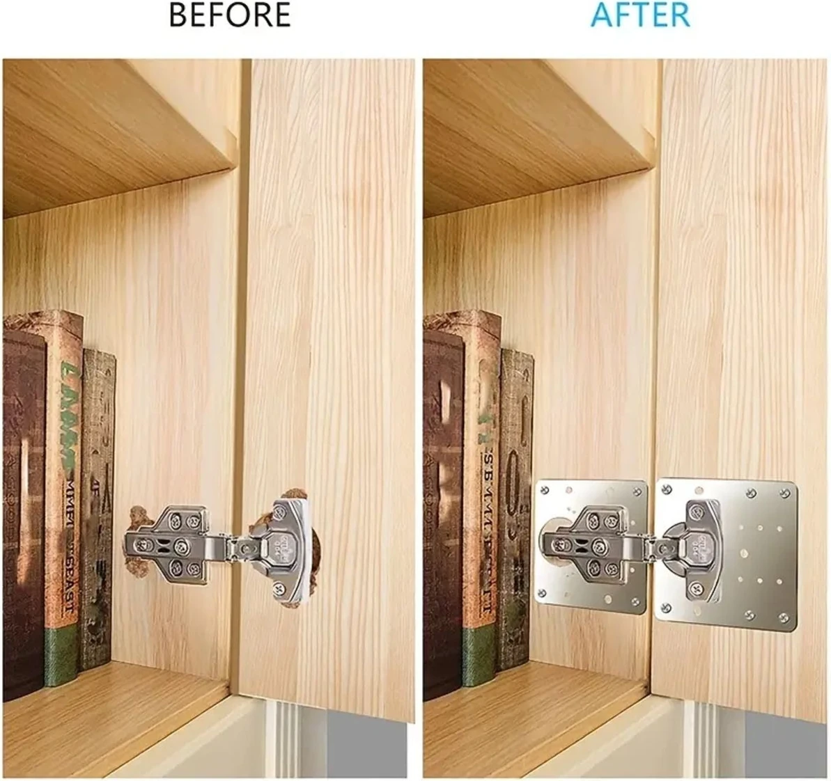 Paslanmaz Çelik Menteşe Onarım Plakası, Dayanıklı ve Kullanışlı Ürün