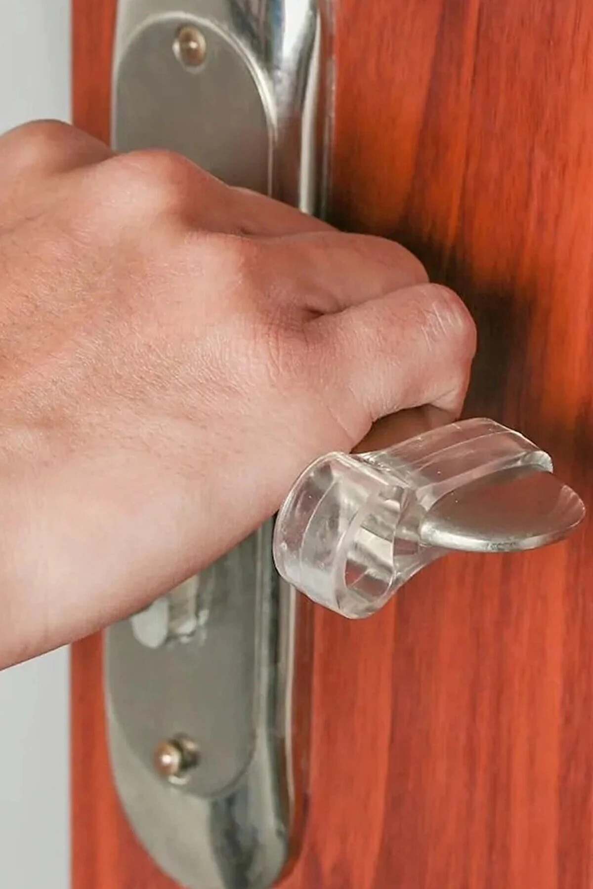 10 Adet Şeffaf Kapı Durdurucu Silikon Kapı Pencere Kolu Tutucu Kapı Kolu Tamponu