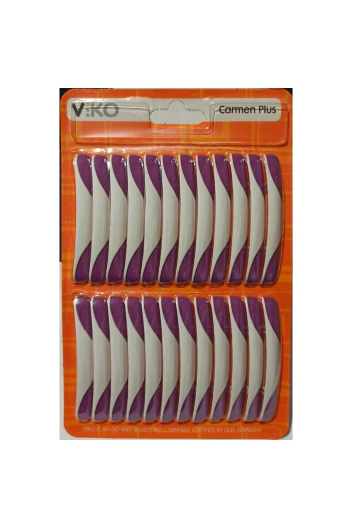 Carmen Plus Kordon Beyaz - Koyu Fuşya Kordon