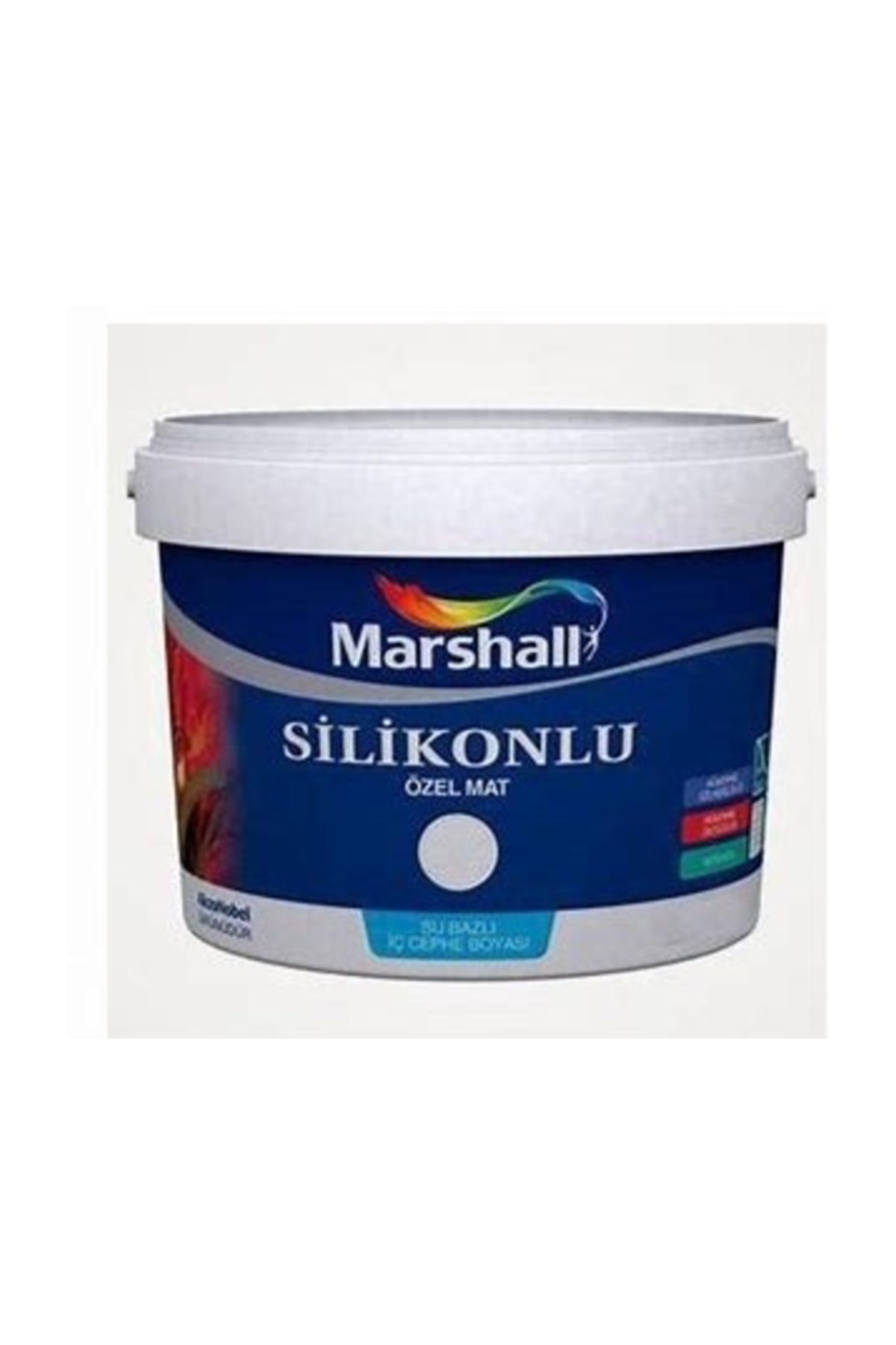 MARSHALL Özel Mat Silinebilir Silikonlu Duvar Boyası Nar 7,5 Lt 10 Kg