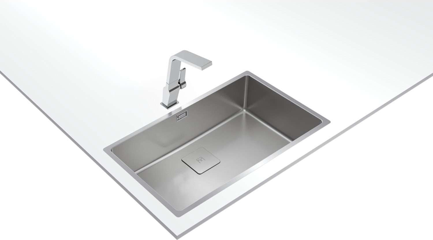 Flexlinea RS15 71.40 Pureclean Tek Göz Paslanmaz Çelik Eviye