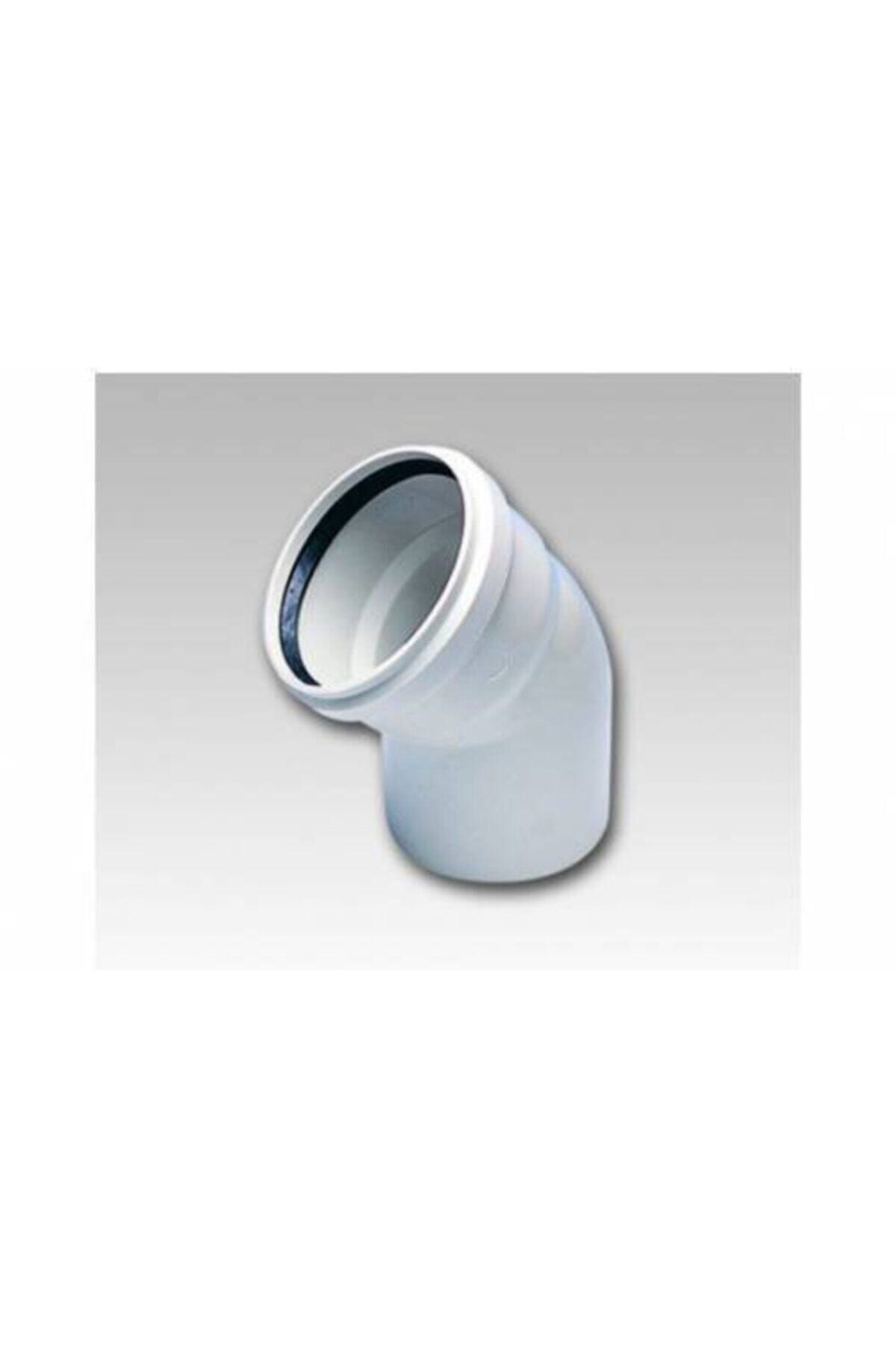 Pvc Dirsek 100'lük 45 Derece Pimaş Atık Su Borusu Dönüş Parçası 100x45