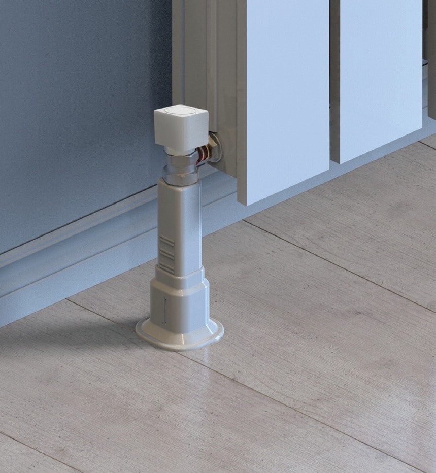 Radyatör Boru Gizleme Ayağı Tekli Petek Aksesuarı 6 cm - 16 cm Arası Ayarlanabilir Beyaz 10 Adet
