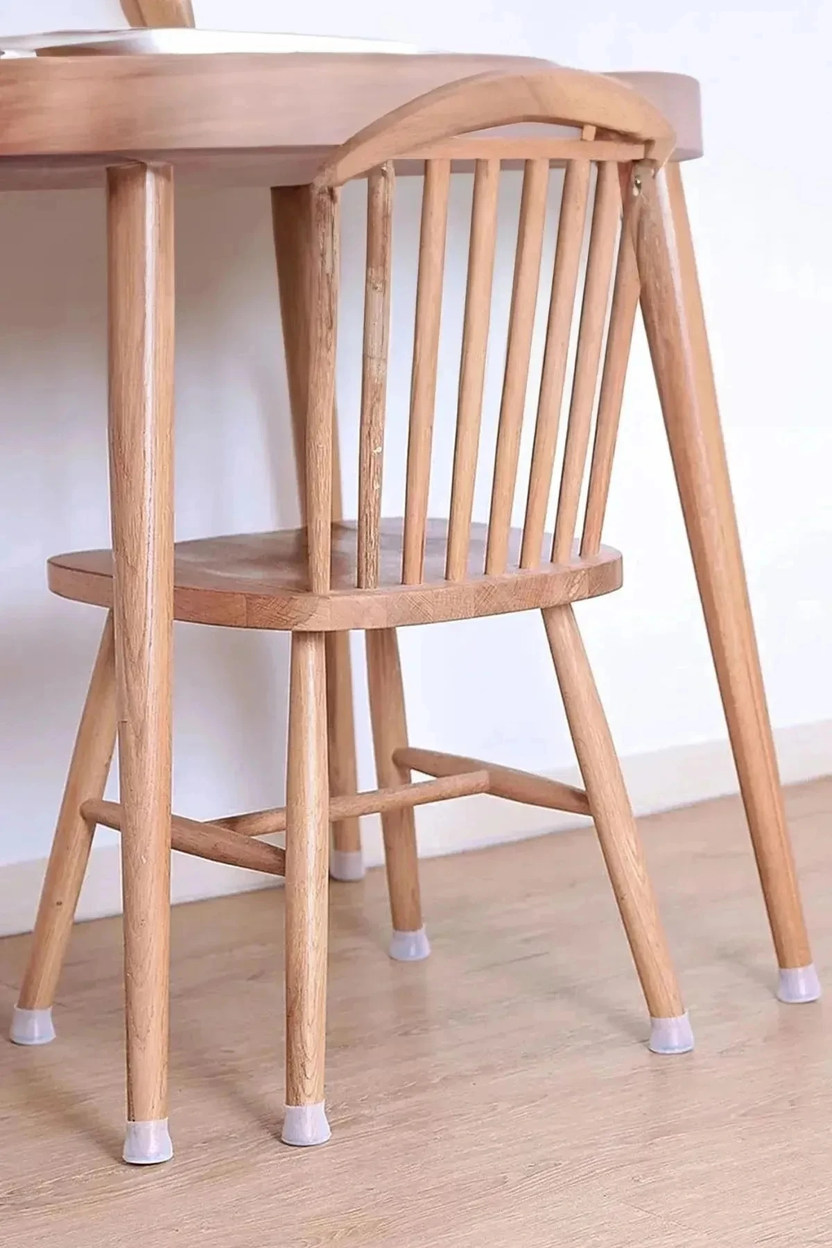 12 Adet Masa Ve Sandalye Ayak Koruyucu Çizdirmez Gri Renk Kaydırmaz Silikon