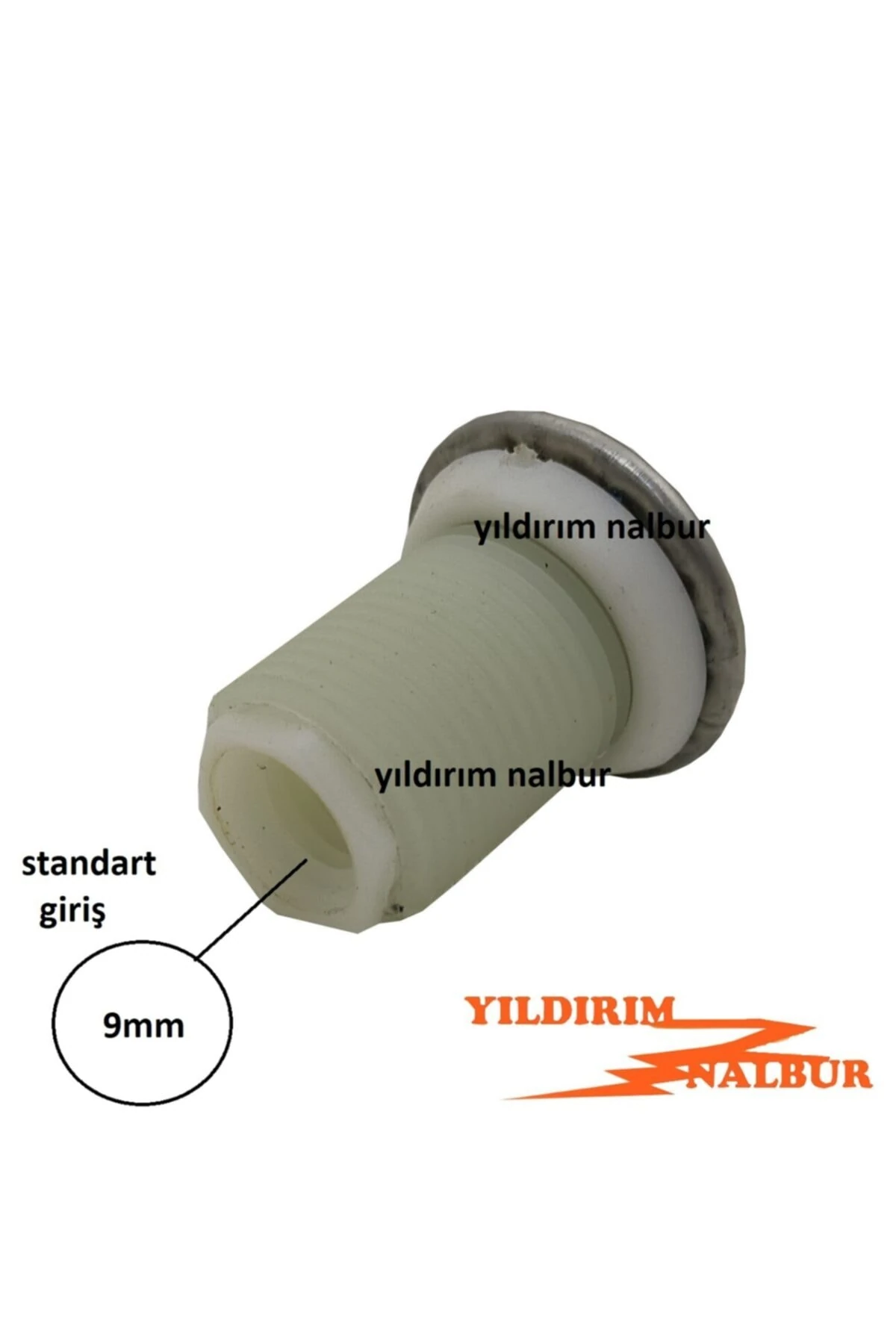 2 Adet Taharat Çubuğu Ucu Paslanmaz Eca Serel Tipi Taharet Borusu Ucu