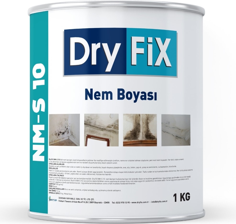 NM-S 10 Nemeson Nem ve Rutubet Boyası 1 Kg