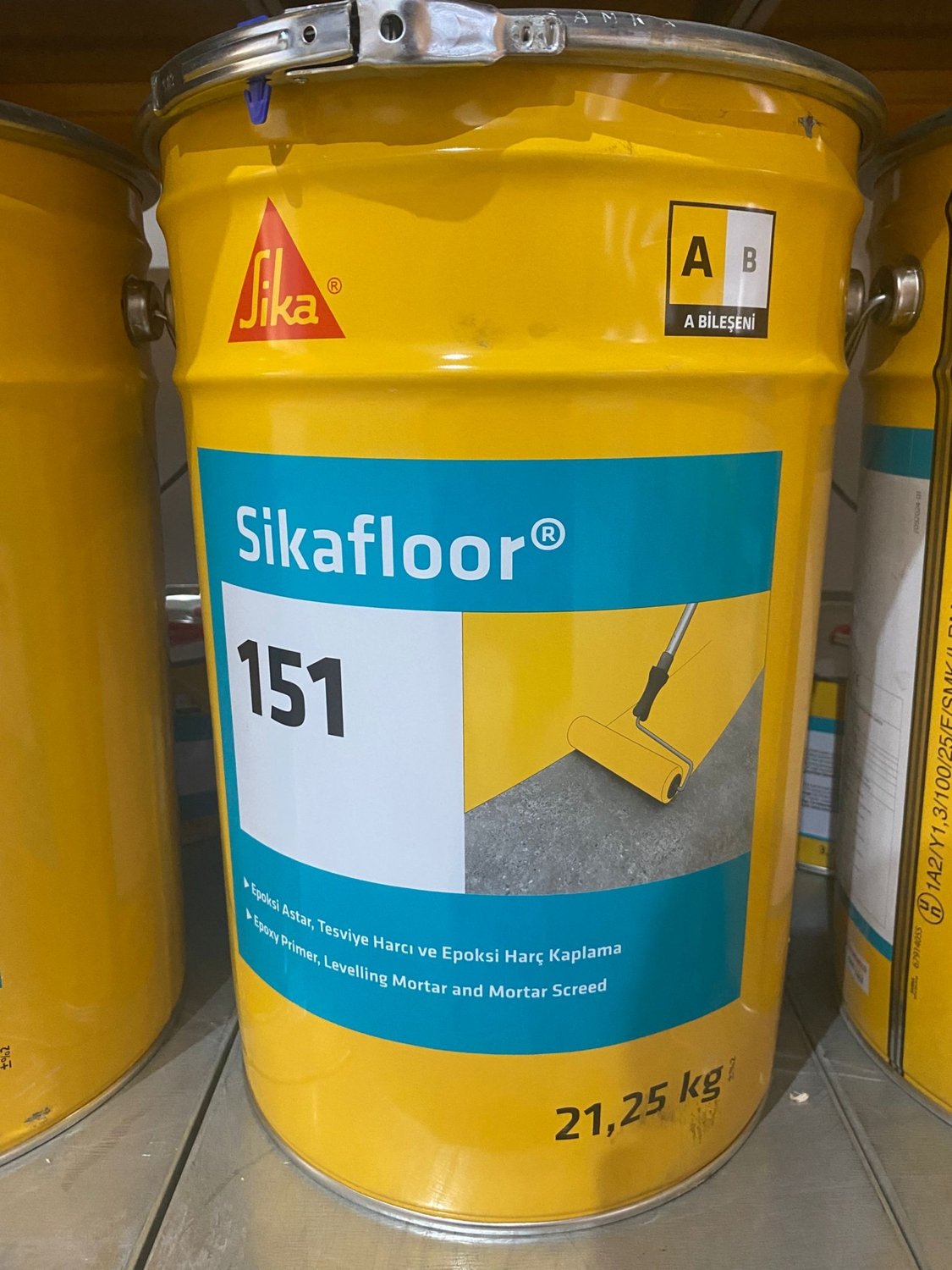 FLOOR-151 Epoksi Astar, Tesviye Harcı ve Epoksi Harç Kaplama 25KG Teneke