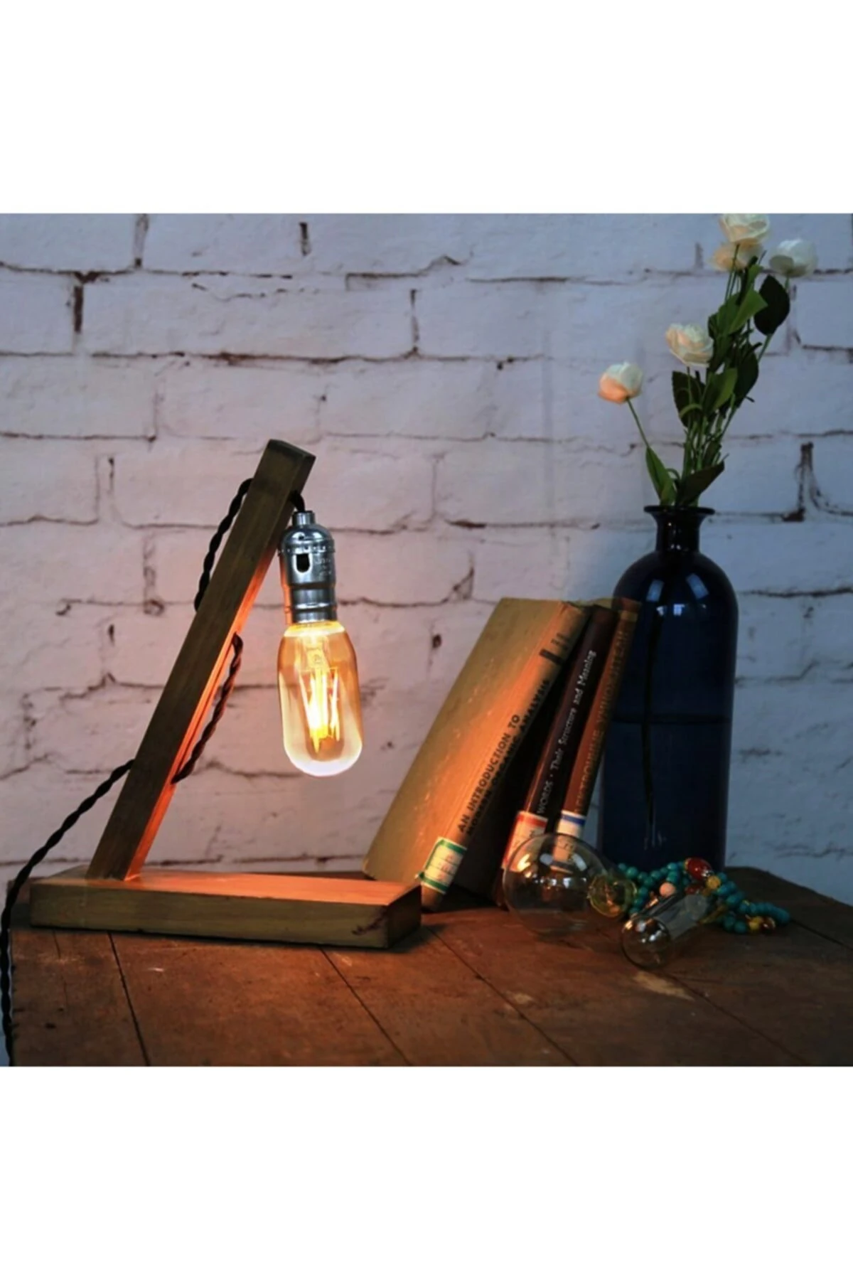 Erd45 T45 Gemici Edison Flamanlı Rustik Led Ampul 6 Watt