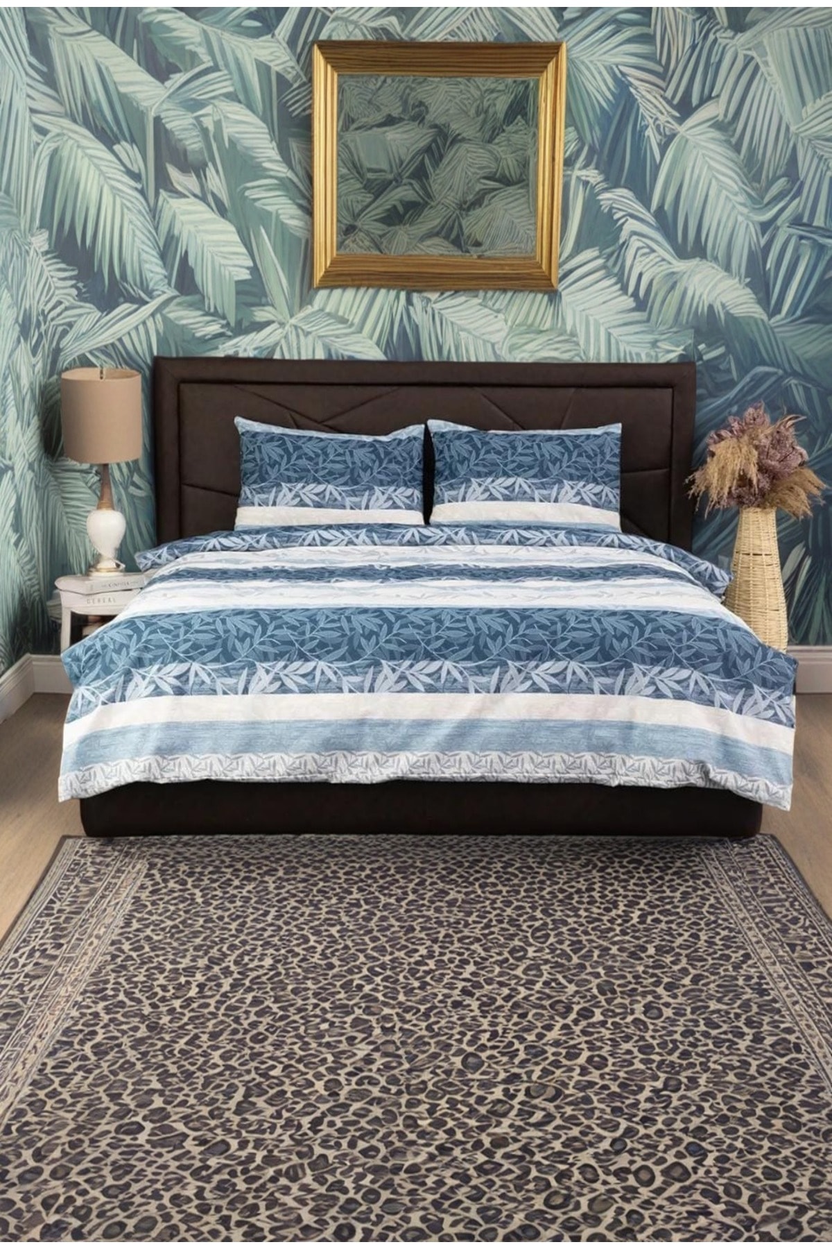 BATTAL BOY ÇİFT KİŞİLİK 200X235 FERMUARLI SARMAŞIK NEVRESİM SETİ,YORGAN KILIFI+YASTIK KILIFI 2 PARÇA
