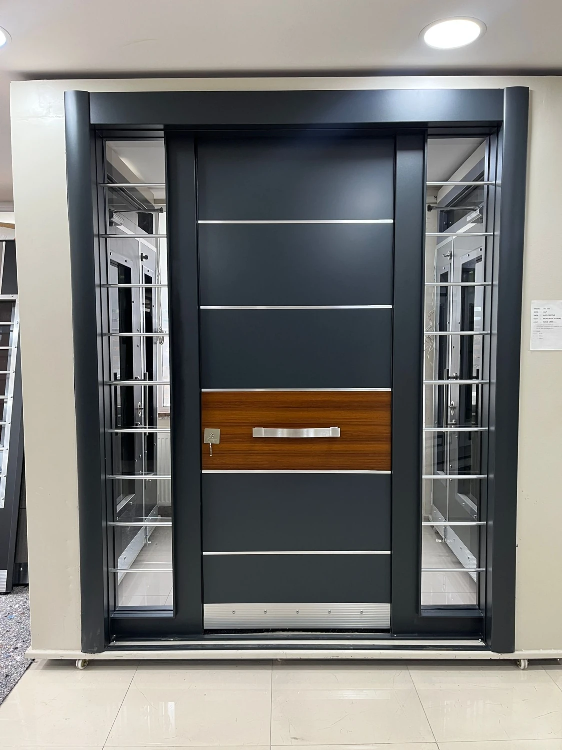 Kompozit Villa Kapısı Dış Mekan Yağmura Dayanıklı Çelik Kapılar