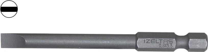 Izeltaş 4860200755 Uzun Düz Bits Uç 5.5X75 mm