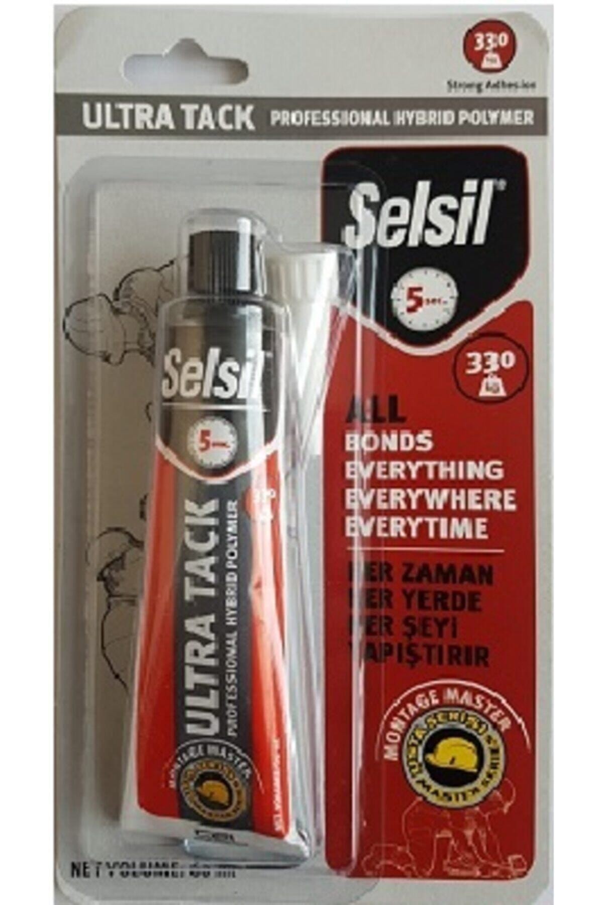 SELSİL ( 2 Adet ) Ultra Tack Güçlü Montaj Korniş Yapiştirici 60 Ml. - Beyaz