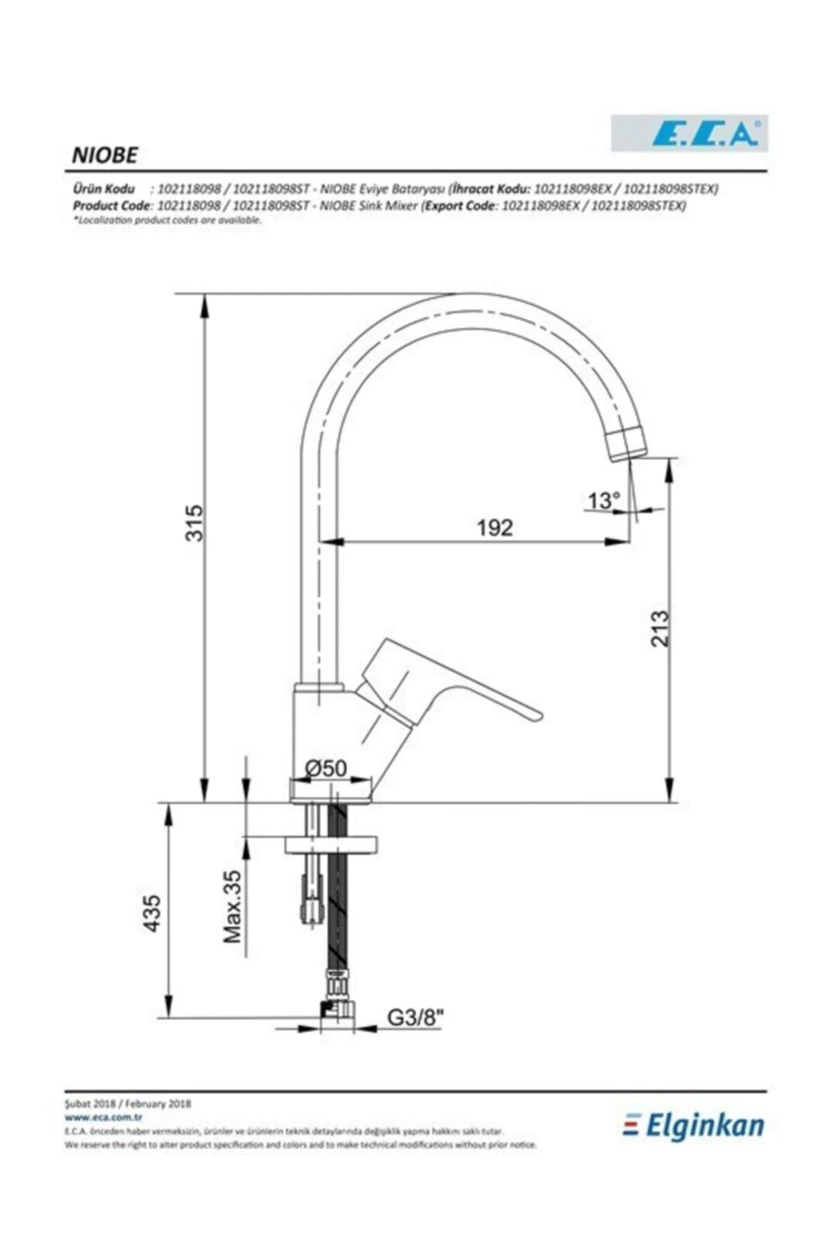 Niobe Batarya Seti (banyo - Evye/eviye - Lavabo Bataryaları)