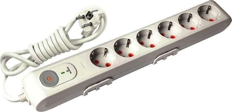 Akım Korumalı Priz  6 Lı 1,5 Kablolu