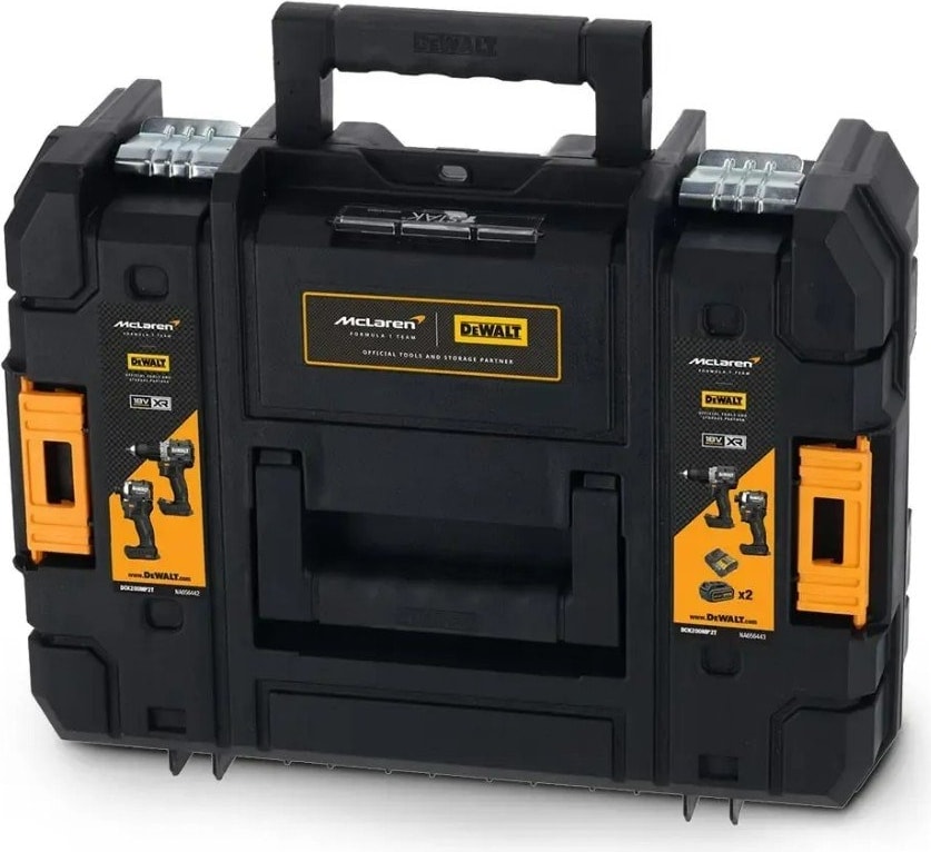 DEWALT Mclaren DCK200MP2T Kömürsüz 18V 5 Ah 2 Li Akülülü Matkap Set