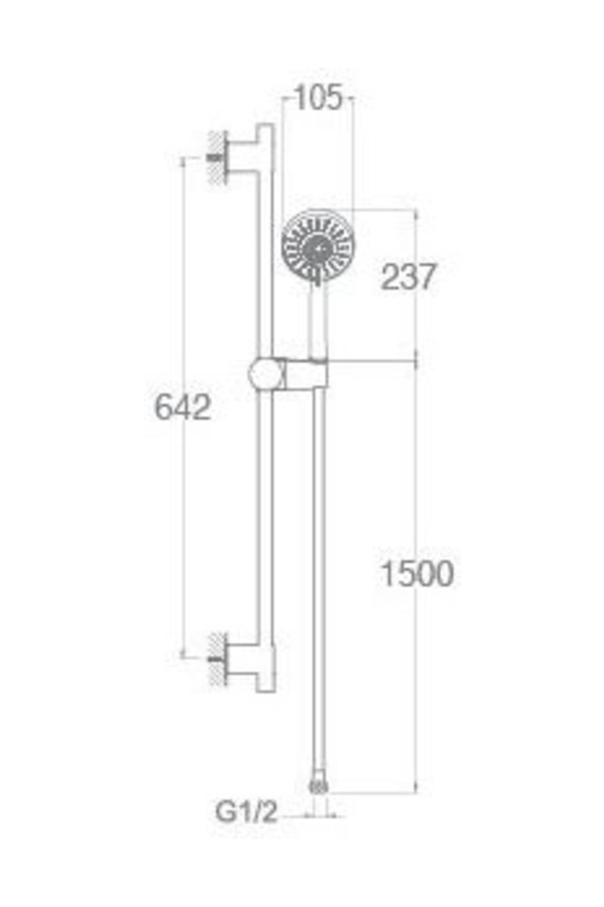 Sürgülü 3 Fonksiyonlu Duş Seti MSS024