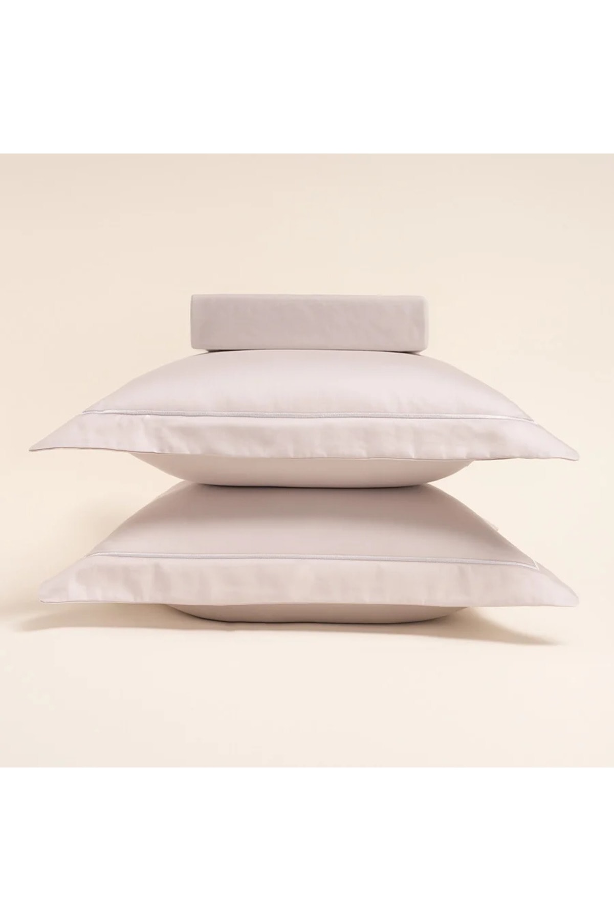 %100 Pamuk Saten Nevresim Seti 240x220 cm Gri - Lia Serisi