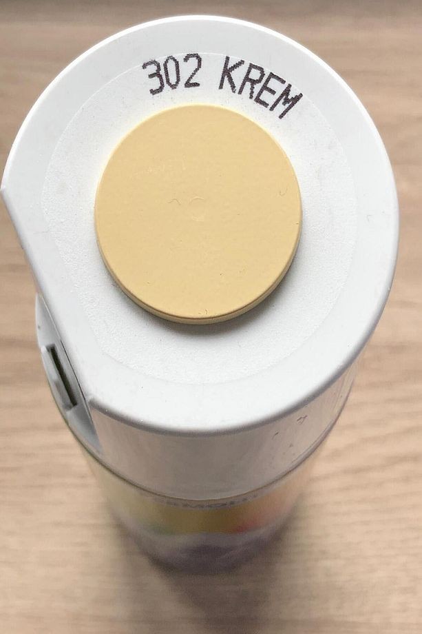 Krem 302 Kremrengi Alüminyum-ahşap-plastik-demir-metal-sprey Boyama 400 ml