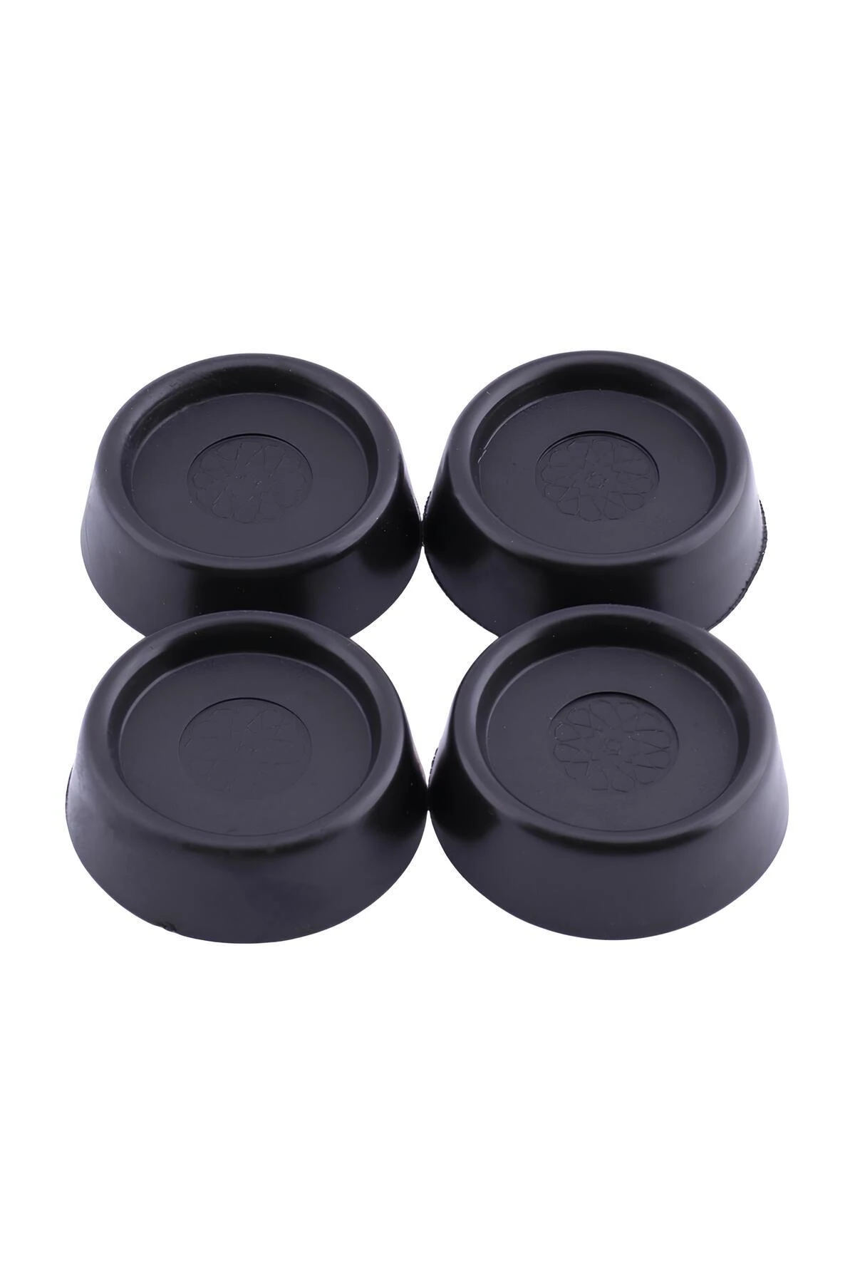 4 Adet Çamaşır Bulaşık Makinesi Buzdolabı Siyah Eşya Altlığı Titreşim Ses Önleyici Ayağı Yükseltici