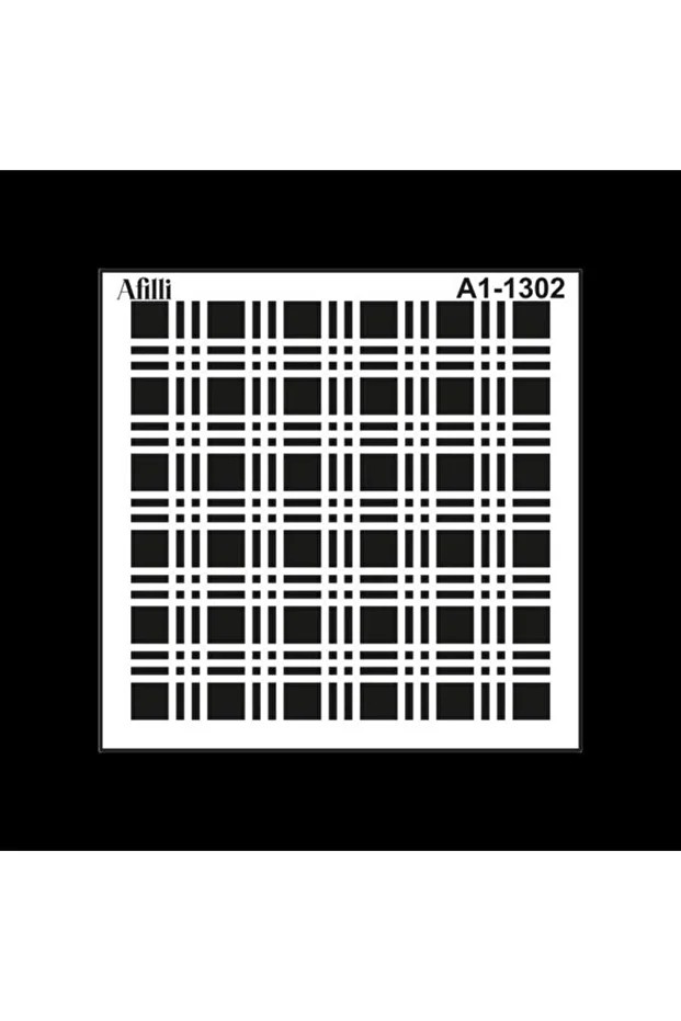 Afilli Stencıl A1-1302 Ekose 30*30