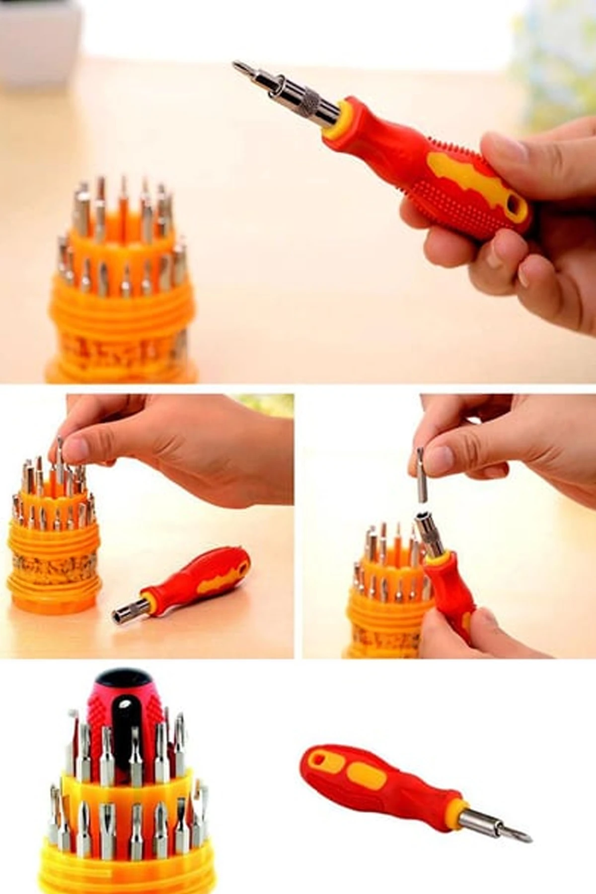 31 Parçalı Taşınabilir Mini Tornavida Seti Kutulu