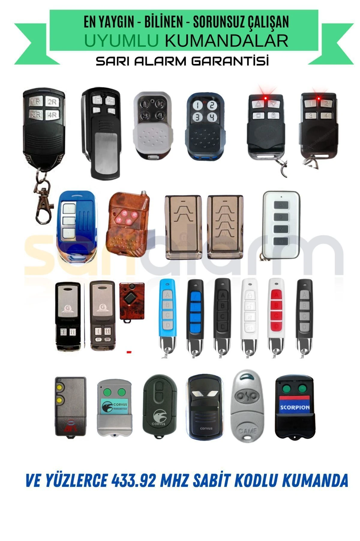 Uk-04 Mini Akıllı Otopark Kumandası Kalem Tipi 433.92 Mhz ( 1. Kalite -St İşlemcili )