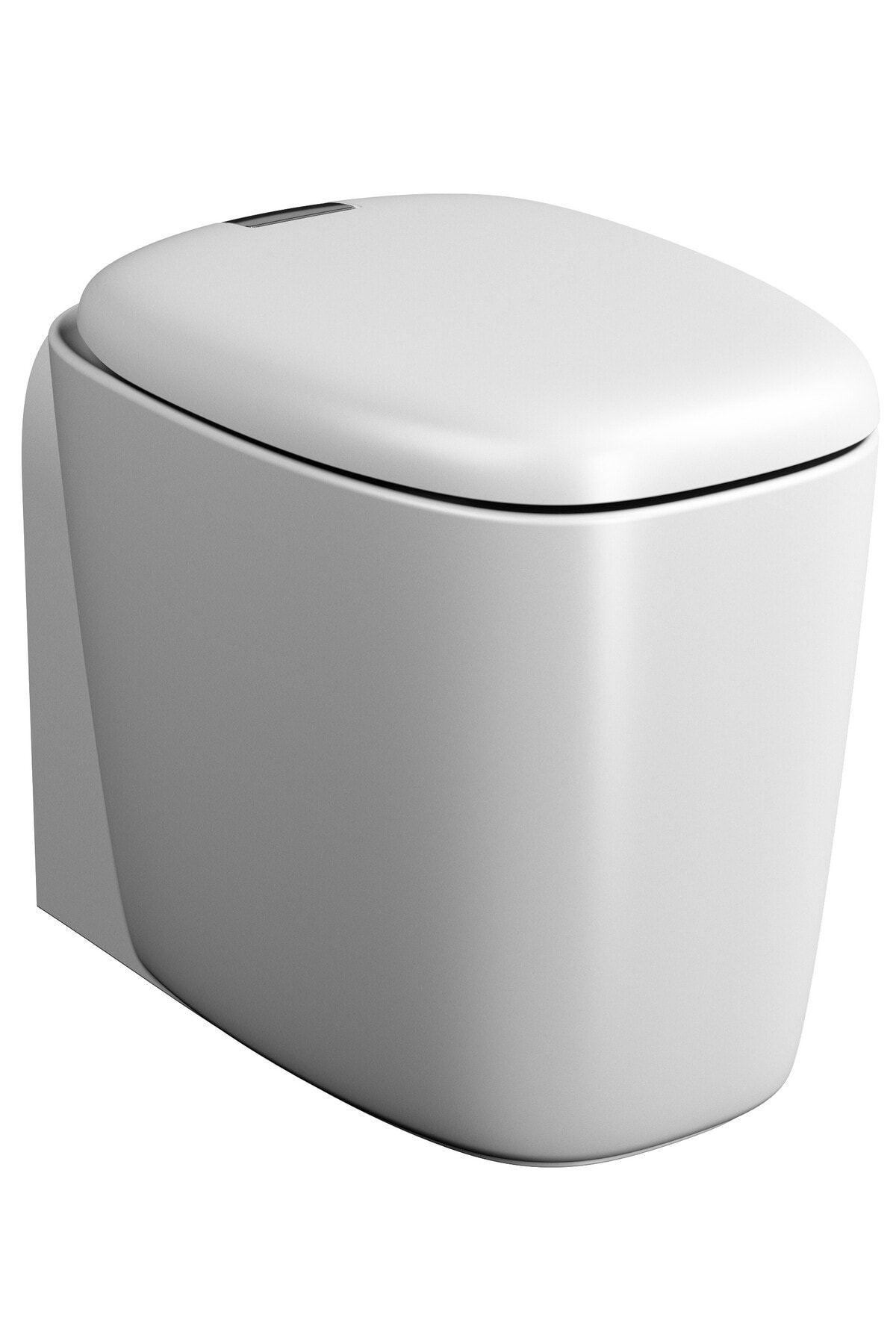 Plural 7815b401-0090 Rim-ex Duvara Tam Dayalı Yerden Tek Klozet, 55 Cm, Mat Beyaz