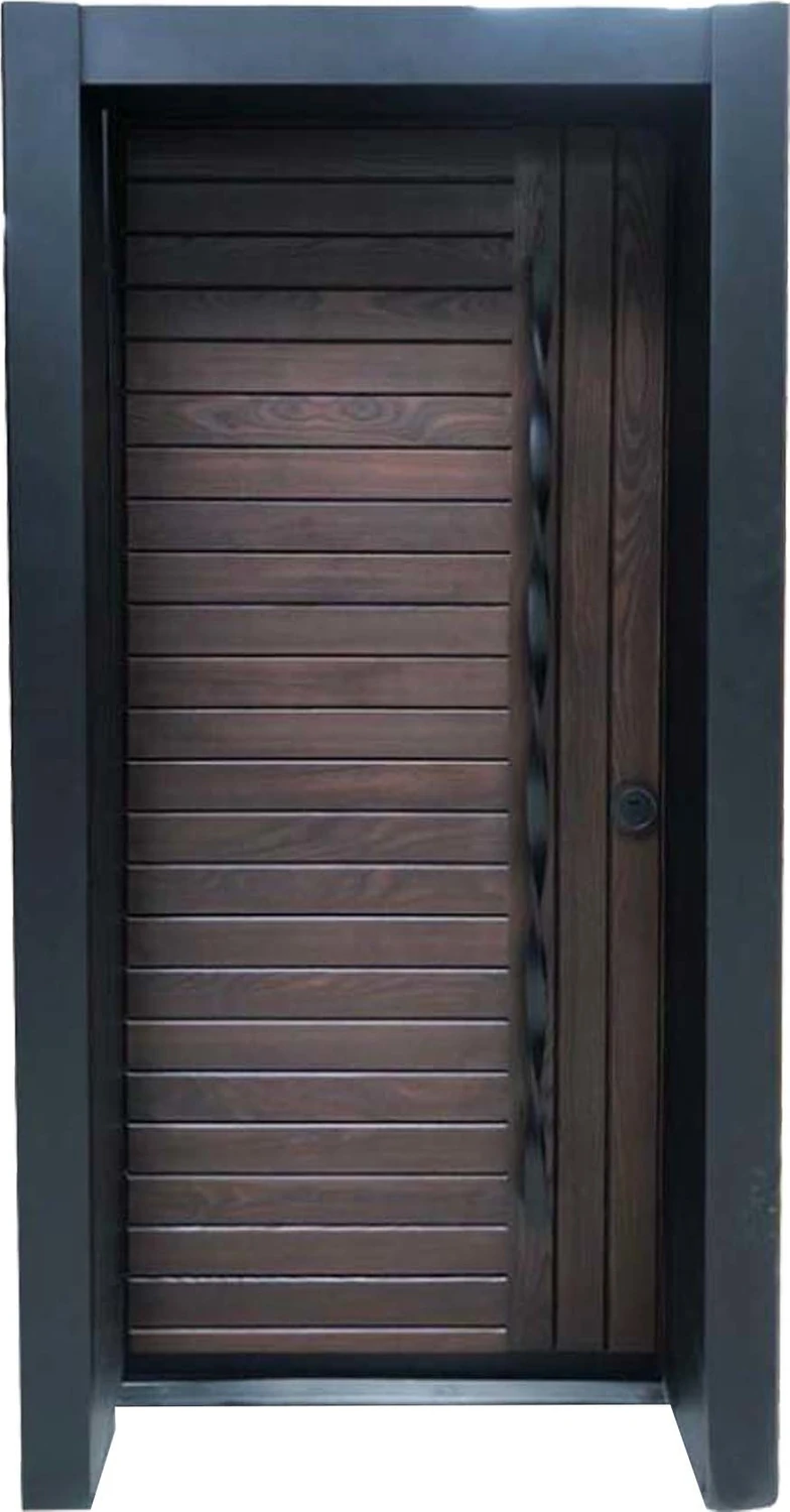 Statik Kasalı Rustik Çizgili Model Çelik Kapı, Daire Kapısı, Villa Kapısı 90 x 200