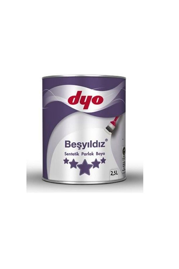 Beşyıldız Sentetik Parlak Ahşap Ve Metal Boyası 2.5 Lt Beyaz