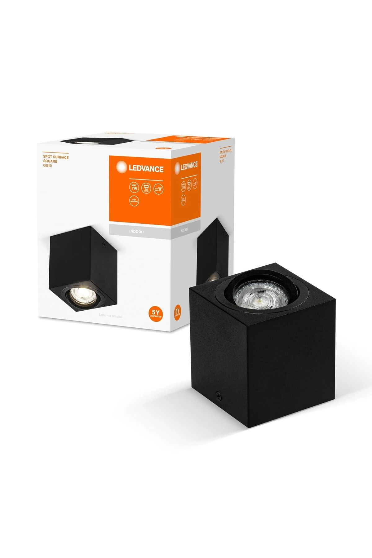 Point Led Kare LEDVANCE LED SIVA ÜSTÜ KARE SPOT SİYAH