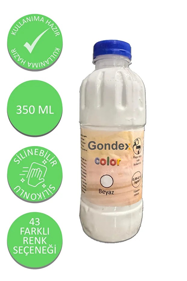 Duvar Boyası 350 ml - 43 Farklı Renk - Silikonlu Silinebilir - Kullanıma Hazır