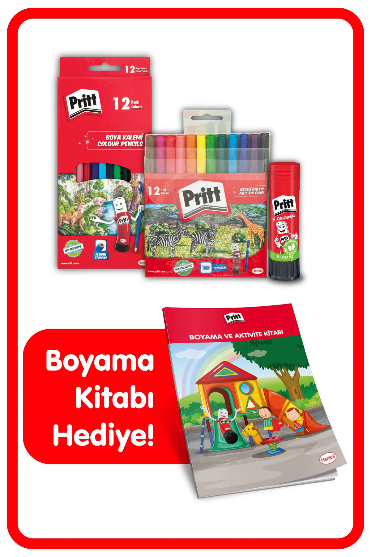 Boyama Kitabı Hediyeli  Seti