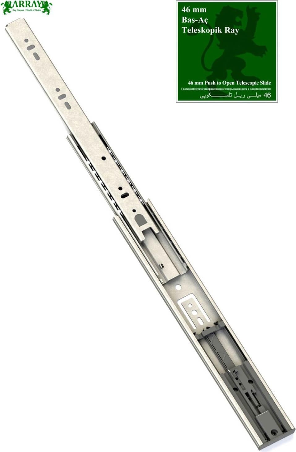 Bilyalı Teleskopik Bas-Aç Mat Ray 46mmx40cm