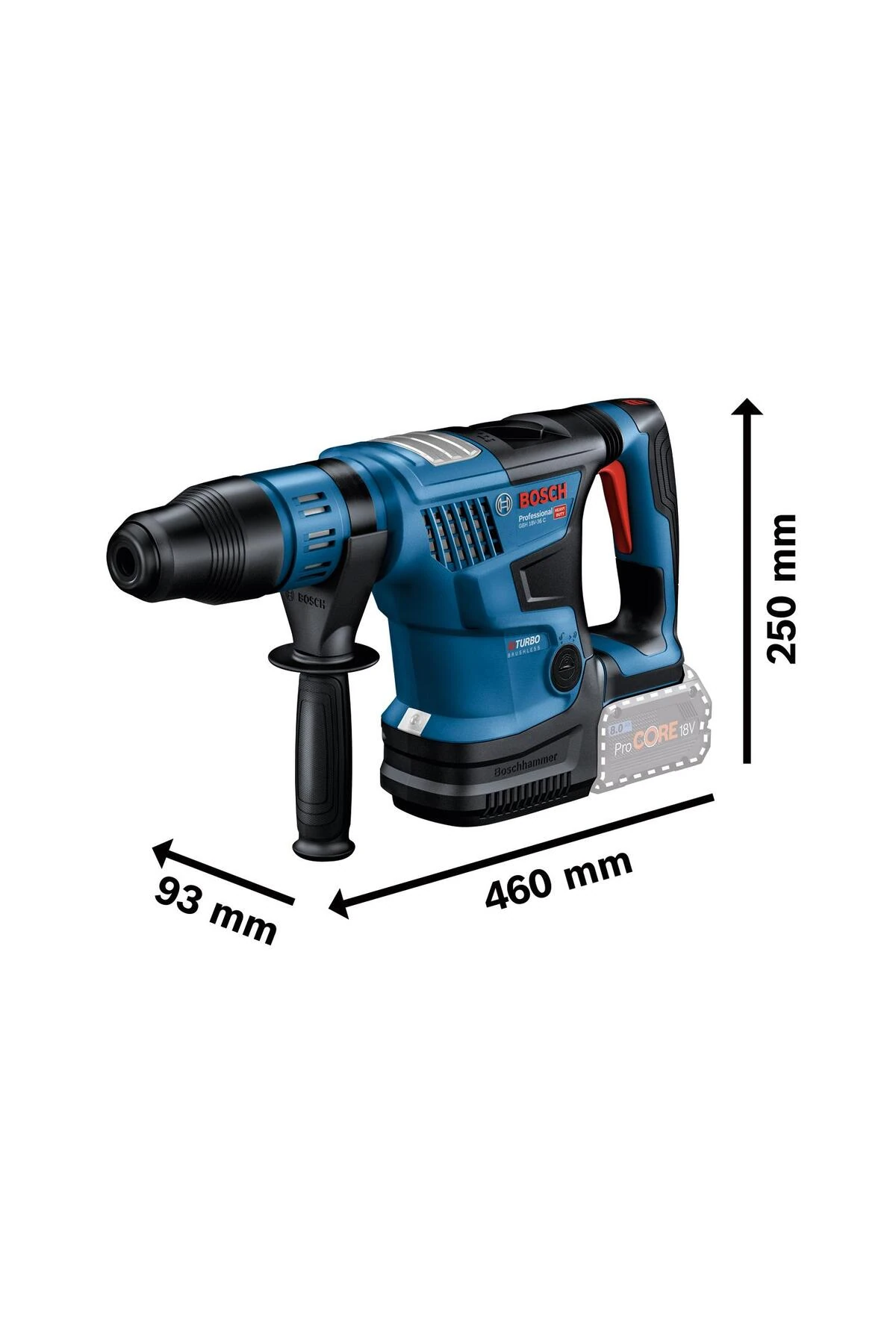 GBH 18V-36 C Procore 2x12.0Ah Çift Akülü Kırıcı Delici