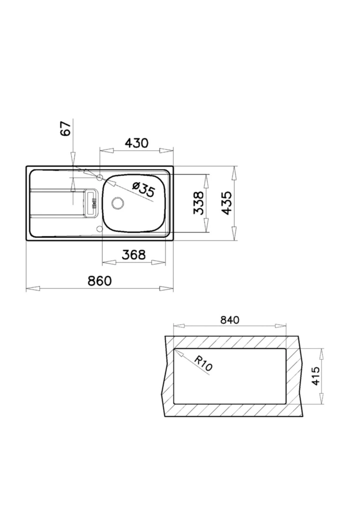 Gravity 45 E-xn 1b 1d L 1q1/2 W/ovf Sp P Sol Eviye(yeni Ürün)