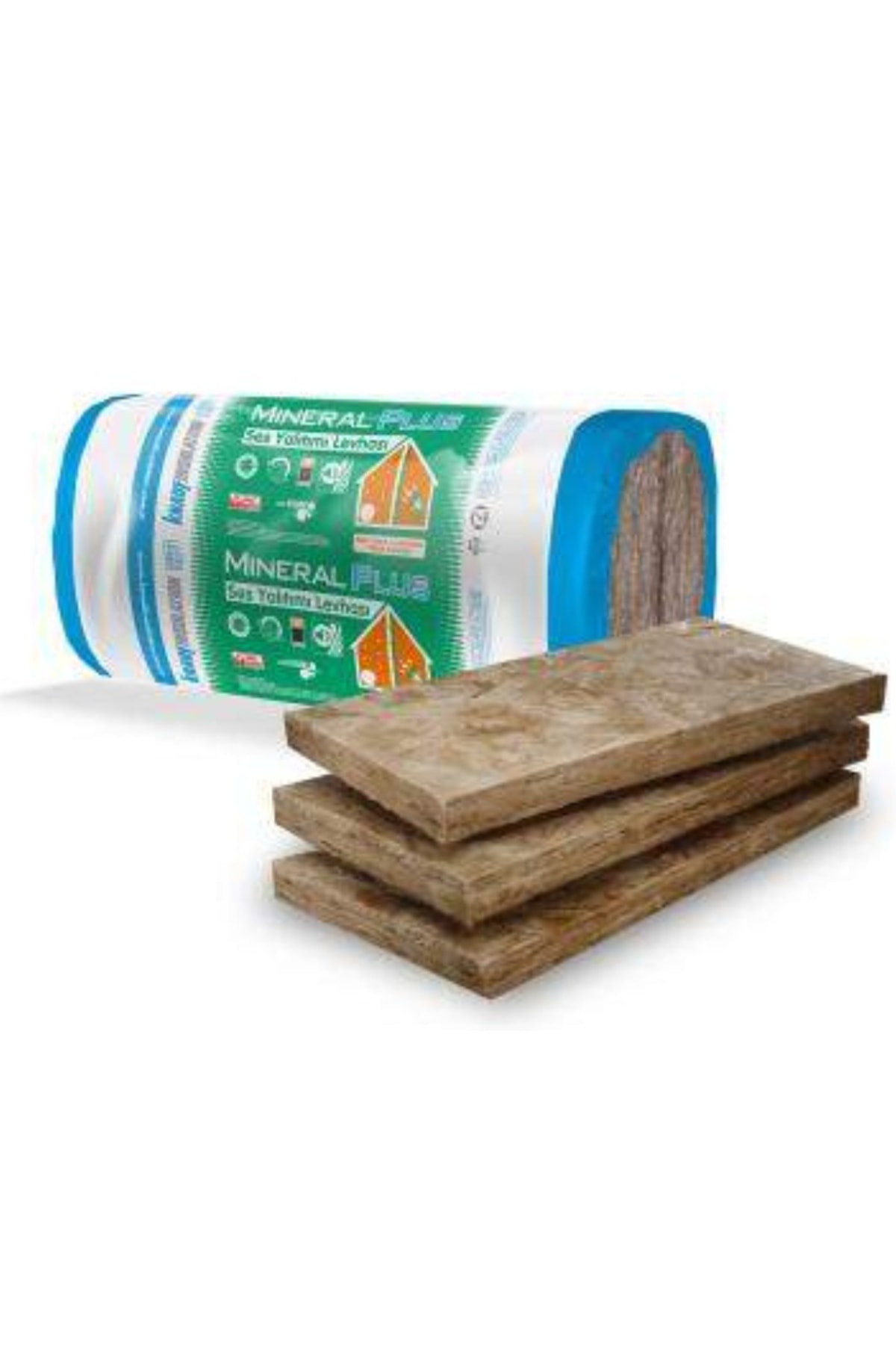 Mineral Plus Ipb039 Mineral Yün Ara Bölme Yalıtım Levhası 5 Cm - 14,4 M2/paket