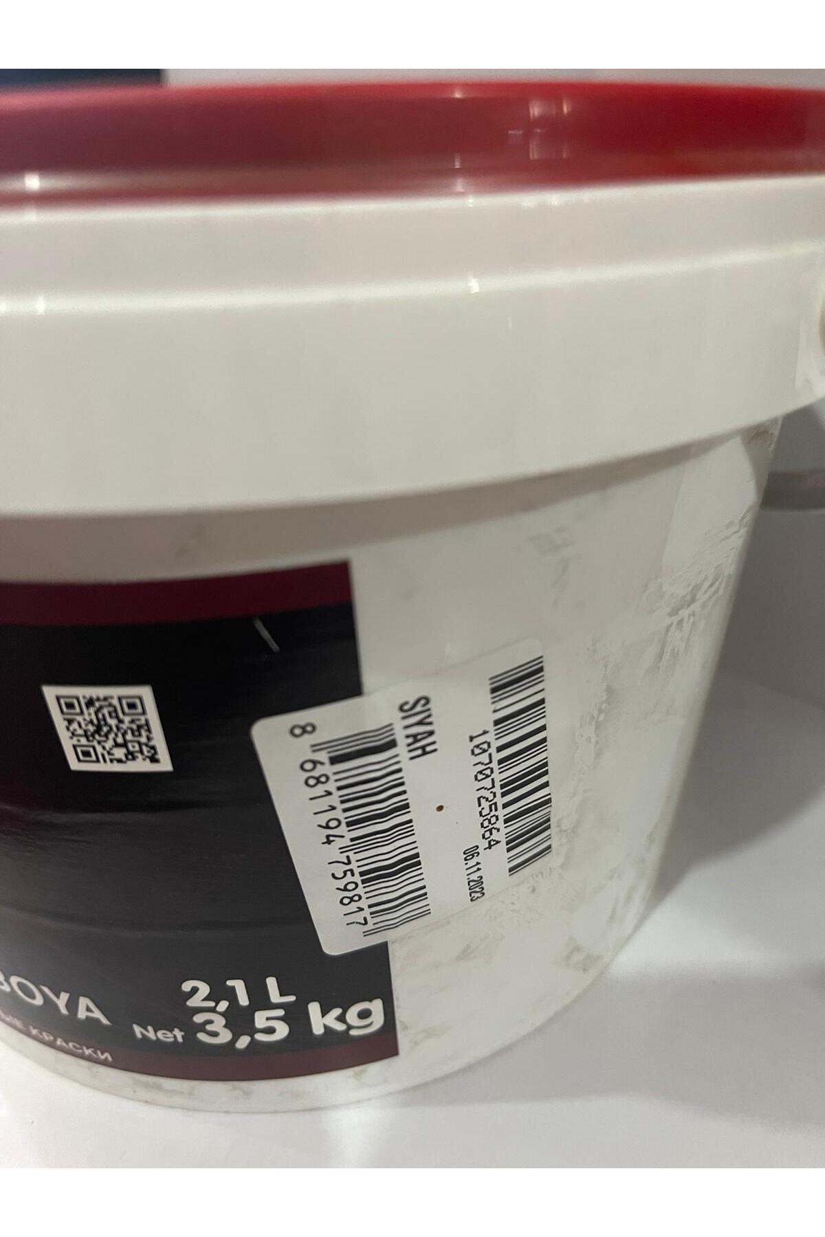 Tempo silikonlu mat boya siyah 3.5 kg