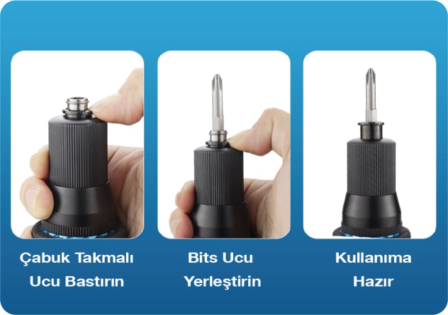 ET-3165 6mm. 300 Rpm Shut-Off Düz Havalı Tornavida
