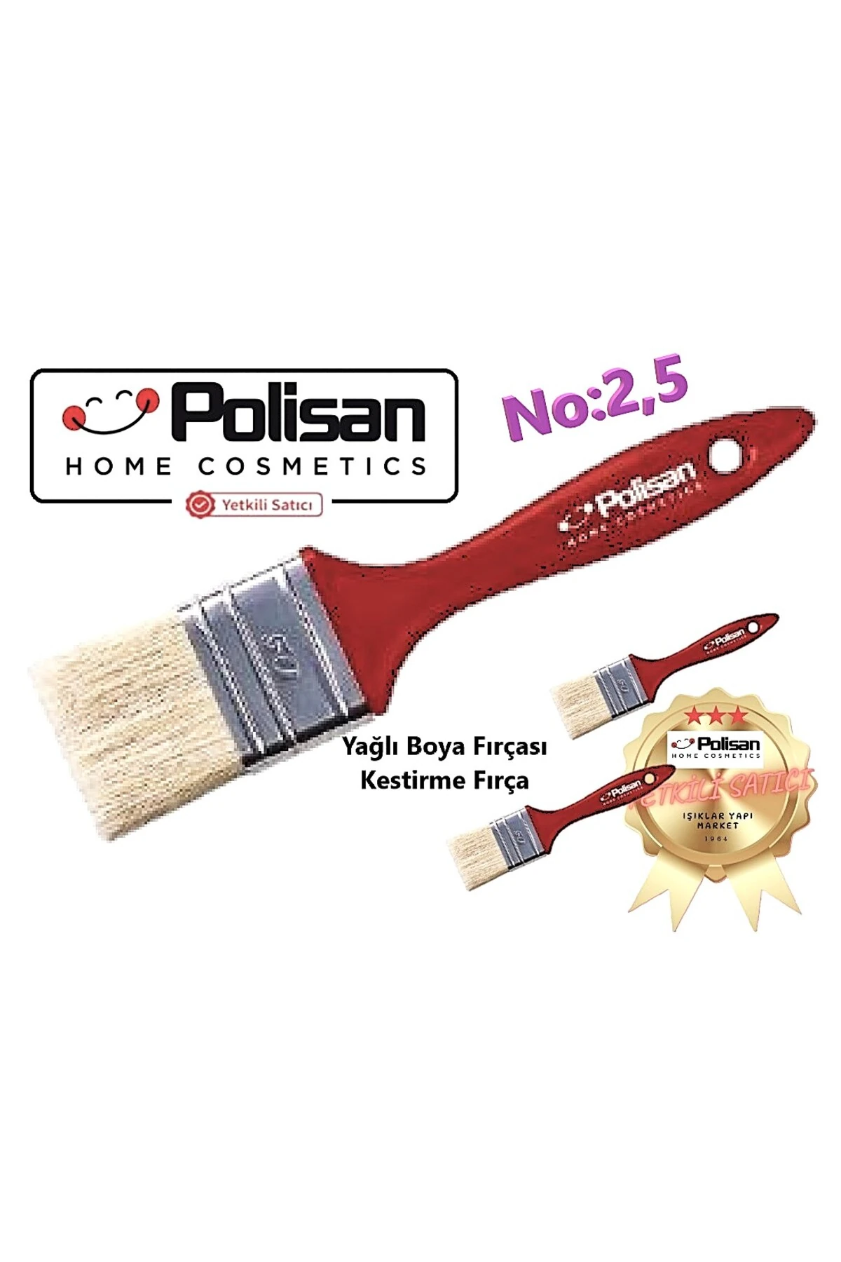 Kestirme Fırça No: 2,5 -yağlı Boya Ve Su Bazlı Boyalar Için