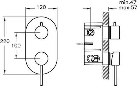 Minimax A41652 Ankastre Banyo Bataryası, Yönlendiricili 3